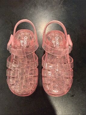 OshKosh B'gosh Sparkle Pink Jelly Sandals